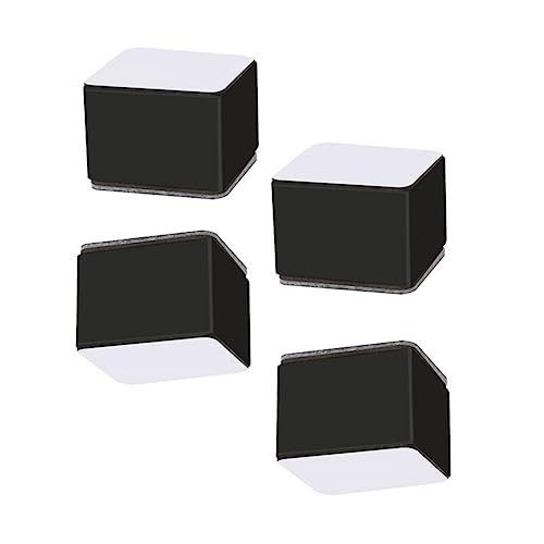 POPETPOP 4 Stück Erhöhungspads Aufsätze Für Tischbeine Betterhöhungen Couch Filzpolster Für Möbel Möbelbein -Riser Hoch Groß Schwer Unterlage Extender Black Kohlenstoffstahl von POPETPOP