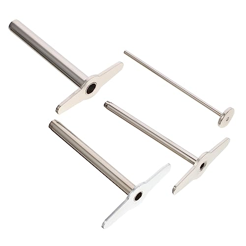 POPETPOP 4 Stück Locher Stopper-Lochstanzer Puncher Handwerk Finger Metallstanzwerkzeug Lochstanzer für Gummistopfen Labor-Gummistopfen-Lochstanze Stahl Silver von POPETPOP