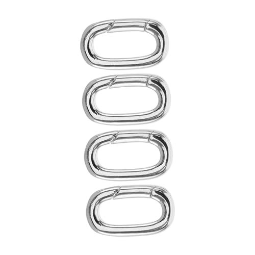 POPETPOP 4 Stück Ovaler Schmuckverbinder Vergoldete Ketten und Armbandverlängerung Sicherer Federverschluss Vielseitig für DIY Halsketten und Anhänger Einfache Montage ohne Werkzeug POPETPOP 4 Stück Ovaler Schmuckverbinder Vergoldete Ketten und Armbandverlängerung Sicherer Federverschluss Vielseitig für DIY Halsketten und Anhänger Einfache Montage ohne Werkzeug von POPETPOP