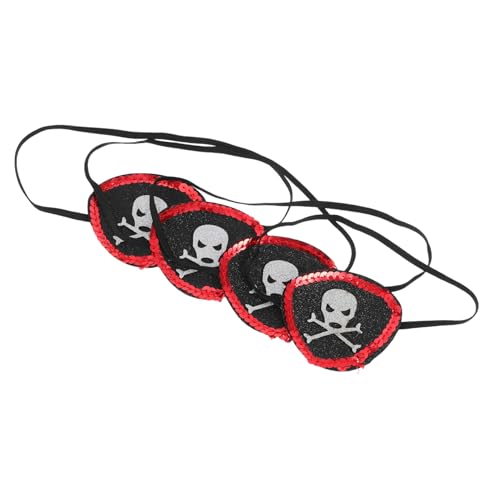 POPETPOP 4 Stück Piraten-augenklappen Für Erwachsene, Ein Auge, , Piraten-augenklappen, Kostüm, Schwarzer , -augenklappen Für Karneval, Halloween, Piraten POPETPOP 4 Stück Piraten-augenklappen Für Erwachsene, Ein Auge, , Piraten-augenklappen, Kostüm, Schwarzer , -augenklappen Für Karneval, Halloween, Piraten von POPETPOP