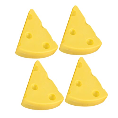 POPETPOP 4 Stück Radiergummis Lustige Käseform Radierer für Herbstdekoration Partygeschenke und Diy Klassenzimmerbedarf Robuste und Geruchsneutrale Gummimaterialien für Sicheres von POPETPOP