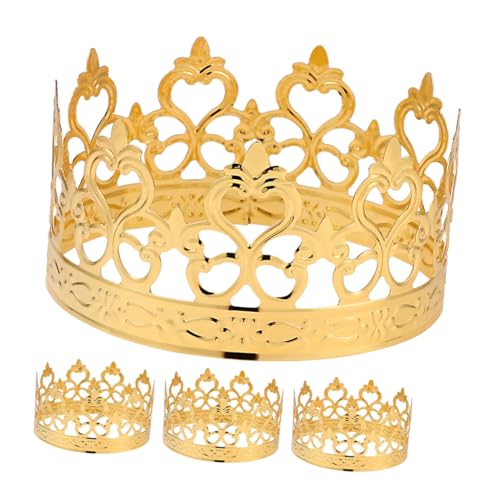 POPETPOP 4 Stück Teiliges Goldene Mini Tortendeko aus Vintage Cake Topper für Hochzeit Geburtstag Party Tragbare Sichere Detailreiche Kuchenverzierung POPETPOP 4 Stück Teiliges Goldene Mini Tortendeko aus Vintage Cake Topper für Hochzeit Geburtstag Party Tragbare Sichere Detailreiche Kuchenverzierung von POPETPOP
