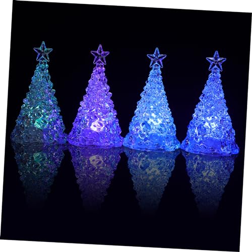 POPETPOP 4 Stück Teiliges Weihnachtsbaum Nachtlicht mit Bunten LED Lichtern Sanftes Tischlicht Dekorative Leuchtende Christbaum Dekoration für Festliche Wohnräume und Gemütliche Atmosphäre POPETPOP 4 Stück Teiliges Weihnachtsbaum Nachtlicht mit Bunten LED Lichtern Sanftes Tischlicht Dekorative Leuchtende Christbaum Dekoration für Festliche Wohnräume und Gemütliche Atmosphäre von POPETPOP