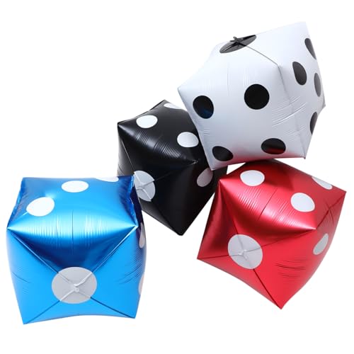 POPETPOP 4 Stück Würfel Ballon Party metallisch Luftballons Geburtstagsballons aus Aluminiumfolie Aufblasbare Folienballons aufblasbare Cartoon-Ballons aufblasbarer Ballon Ballondekor POPETPOP 4 Stück Würfel Ballon Party metallisch Luftballons Geburtstagsballons aus Aluminiumfolie Aufblasbare Folienballons aufblasbare Cartoon-Ballons aufblasbarer Ballon Ballondekor von POPETPOP