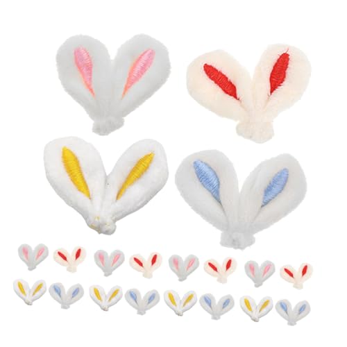 POPETPOP 40 Stück Hasenohren Haarschmuck Plüsch-hasenohr-haarnadeln Plüsch Hasenohren Haarschmuck Für Kleinkinder Mini-hasenohren Hasenohren Zum Selbermachen Plüschtierohren von POPETPOP