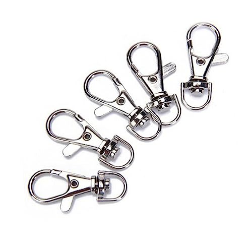 POPETPOP 40Stücke Metall Schnappverschluss Schlüsselring Silber Starker Federmechanismus für Schlüsselanhänger Bastelprojekte und Mehr Langlebiges POPETPOP 40Stücke Metall Schnappverschluss Schlüsselring Silber Starker Federmechanismus für Schlüsselanhänger Bastelprojekte und Mehr Langlebiges von POPETPOP