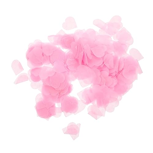 POPETPOP 4Er-Packung Konfetti bodendeko the wedding party partydeko einschulung geschenkverpackungen verpackung Dekoration groß Junggesellin für Verzierungen Herzen Papier Rosa von POPETPOP