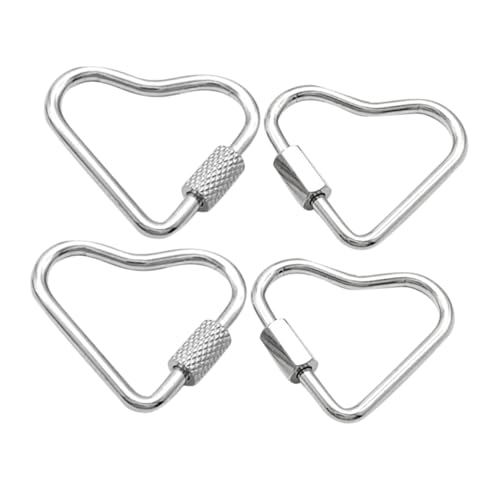 POPETPOP 4Stücke Herz Karabiner Clips Multifunktionale Haken Clip für DIY Halsketten und Langlebig für Reisen und Outdoor Aktivitäten POPETPOP 4Stücke Herz Karabiner Clips Multifunktionale Haken Clip für DIY Halsketten und Langlebig für Reisen und Outdoor Aktivitäten von POPETPOP