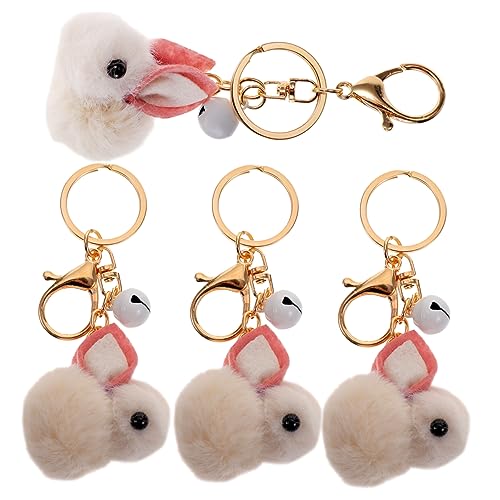 POPETPOP 4Stücke Kaninchen Schlüsselanhänger Aus Plüsch Cartoon Schlüsselanhänger Zur Dekoration Von Taschen Rucksäcken Und Für Freunde POPETPOP 4Stücke Kaninchen Schlüsselanhänger Aus Plüsch Cartoon Schlüsselanhänger Zur Dekoration Von Taschen Rucksäcken Und Für Freunde von POPETPOP