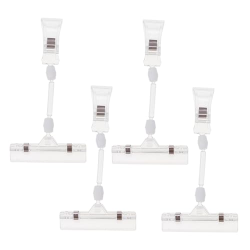 POPETPOP 4Stücke Preisschildhalter mit Design für Supermärkte und Verkaufsstände Einfach zu Bedienen und Abnehmbar Produktinformationen und Menüanzeigen von POPETPOP