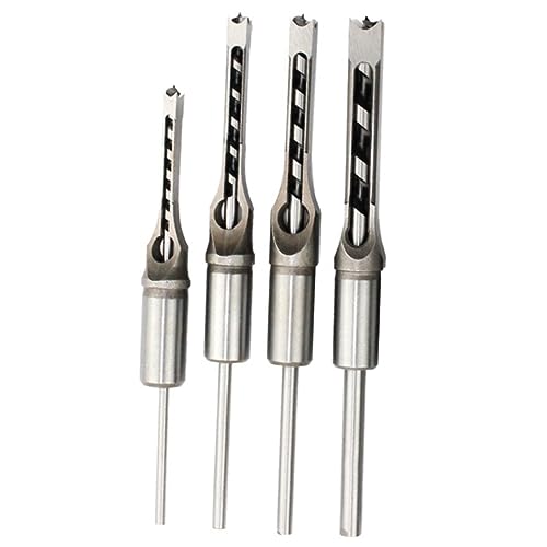 POPETPOP 4Stücke Teiliges Vierkantbohrer für Hochwertige Stemmbohrer Legiertem mit Förmigem Design für Effizientes Arbeiten für Bau und Installation POPETPOP 4Stücke Teiliges Vierkantbohrer für Hochwertige Stemmbohrer Legiertem mit Förmigem Design für Effizientes Arbeiten für Bau und Installation von POPETPOP