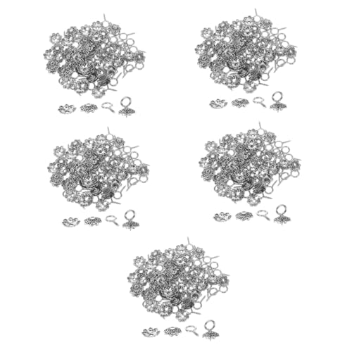 POPETPOP 5 Sätze Ösenschrauben Bolzenhaken Schlüssel Schmuck Herstellung Armbandperlen Ösenschraube Selber Machen Materialien Für Diy-armbänder Legierung Silver von POPETPOP
