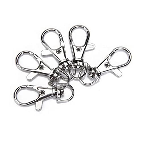 POPETPOP 5 Stck Robuster Großer Metall Hummer Karabinerhaken Set Silber mit Drehgelenk Federverschluss Vielseitig für Schlüsselanhänger Bastelarbeiten Hundeleinen und Dekorationen POPETPOP 5 Stck Robuster Großer Metall Hummer Karabinerhaken Set Silber mit Drehgelenk Federverschluss Vielseitig für Schlüsselanhänger Bastelarbeiten Hundeleinen und Dekorationen von POPETPOP