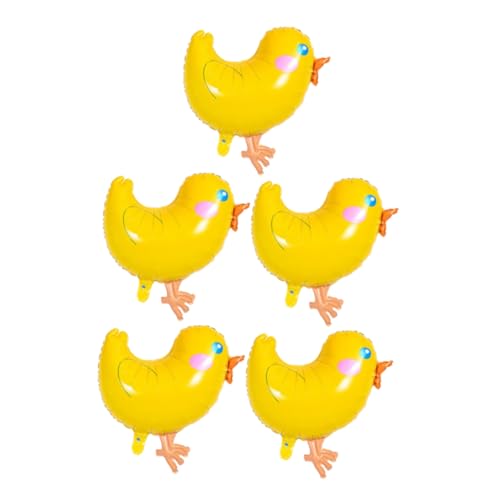 POPETPOP 5 Stück Großer gelber Hühnerballon Folienballon Partydekorationen frühlingsdeko Tafelaufsätze mit Nutztieren Cartoon-Tier-Ballon Partyzubehör Aluminiumfolie Yellow POPETPOP 5 Stück Großer gelber Hühnerballon Folienballon Partydekorationen frühlingsdeko Tafelaufsätze mit Nutztieren Cartoon-Tier-Ballon Partyzubehör Aluminiumfolie Yellow von POPETPOP