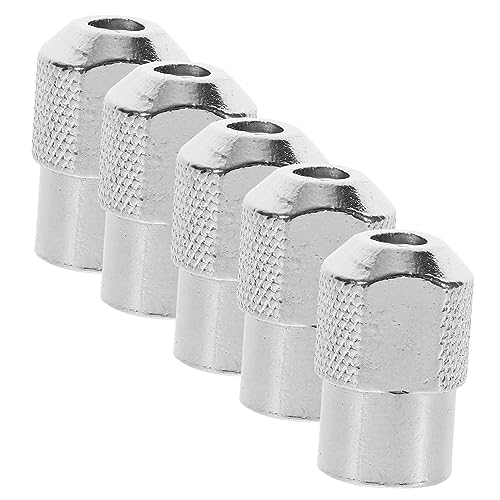 POPETPOP 5 Stück Metallmuttern Schleifmuttern M8x0,75 wiederverwendbare Befestigungsmuttern Versorgung mit elektrischen Schraubenschlüsseln kleine Nuss Zinklegierung Silver von POPETPOP