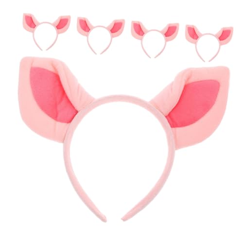 POPETPOP 5 Stück Plüsch Schweineohren Haarreif Teiliges Flauschig Rosa Cartoon Stirnband für Mädchen Party Kostüm Fotorequisite Reise Accessoire Karneval Cosplay POPETPOP 5 Stück Plüsch Schweineohren Haarreif Teiliges Flauschig Rosa Cartoon Stirnband für Mädchen Party Kostüm Fotorequisite Reise Accessoire Karneval Cosplay von POPETPOP