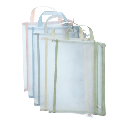 POPETPOP 5 Stück Teiliges Mesh Zipper Beutel Transparente Große Dokumententaschen mit Reißverschluss Doppellagig Vielseitig für Büro Reisen Kosmetik Schreibwaren und Aufbewahrung POPETPOP 5 Stück Teiliges Mesh Zipper Beutel Transparente Große Dokumententaschen mit Reißverschluss Doppellagig Vielseitig für Büro Reisen Kosmetik Schreibwaren und Aufbewahrung von POPETPOP