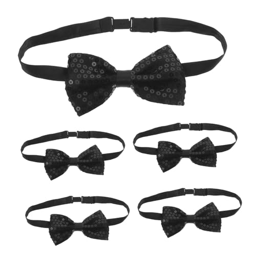POPETPOP 5 Stück Vorgebundene Glitzernde Kinderfliegen Verstellbar Schimmernd für Bühne Party Hochzeit Festliche Anlässe Pailletten Schleifen POPETPOP 5 Stück Vorgebundene Glitzernde Kinderfliegen Verstellbar Schimmernd für Bühne Party Hochzeit Festliche Anlässe Pailletten Schleifen von POPETPOP