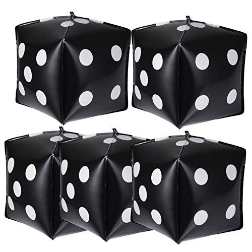 POPETPOP 5 Stück Würfelballons aus Aluminiumfolie Schwarze Themenpartys Deko für Spieleabende und Feierlichkeiten Einfach Aufzuhängen Verwenden POPETPOP 5 Stück Würfelballons aus Aluminiumfolie Schwarze Themenpartys Deko für Spieleabende und Feierlichkeiten Einfach Aufzuhängen Verwenden von POPETPOP