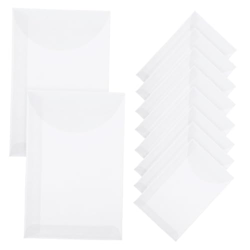 POPETPOP 50 Stück Papiertüte kleine Basteltaschen Lackmuspapier Transparent von POPETPOP