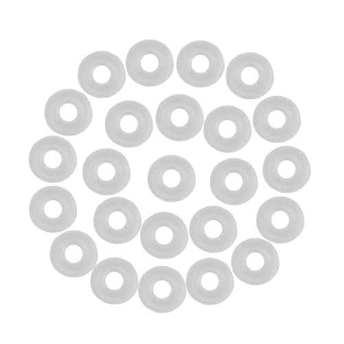 POPETPOP 50 Stück Transparente Rutsch Gummiringe Stopperperlen für Armband und Ohrring Schmuckherstellung Langlebige Flexible Stopper zum Sicheren Fixieren von Perlen und Charms von POPETPOP