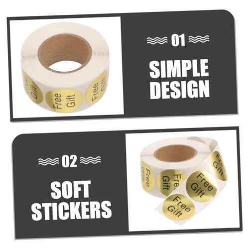 POPETPOP 500 Stck Runde Haftetiketten Kunden Dank Aufkleber Selbstklebende Geschenkaufkleber für Verpackung Farbenfrohes Design Vielseitig für und Dekoration Langlebig und Praktisch von POPETPOP