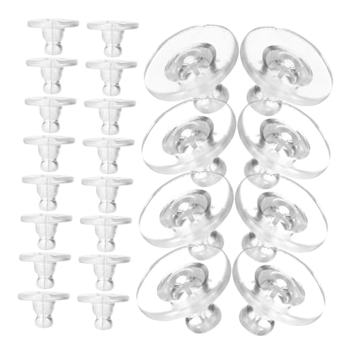 POPETPOP 500 Stück Silikon Ohrstecker Verschlüsse Transparent Große Ohrringstopper Hypoallergen Für DIY Schmuck Zubehör Sicherer Ohrverschluss POPETPOP 500 Stück Silikon Ohrstecker Verschlüsse Transparent Große Ohrringstopper Hypoallergen Für DIY Schmuck Zubehör Sicherer Ohrverschluss von POPETPOP