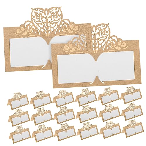 POPETPOP 50Stücke Hochzeitsplatzkarten aus Papier Vintage Tischkarten für Feierlichkeiten Beige Kreative Namensschilder für Hochzeiten Geburtstage und Partys POPETPOP 50Stücke Hochzeitsplatzkarten aus Papier Vintage Tischkarten für Feierlichkeiten Beige Kreative Namensschilder für Hochzeiten Geburtstage und Partys von POPETPOP