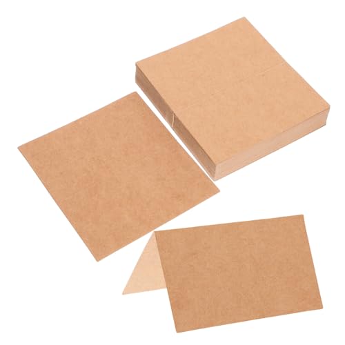 POPETPOP 50Stücke Tischkarten Aus Kraftpapier Gefaltete Tischzeltkarten Für Hochzeiten Geburtstagsfeiern Und Mottopartys von POPETPOP
