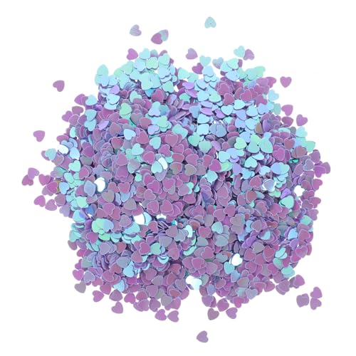 POPETPOP 5Sätze Herznagel Pailletten Teiliges Konfetti Für Hochzeit DIY Nageldesigns Herz Pailletten Verschiedenen Farben Für Kreative Nail Art Projekte von POPETPOP
