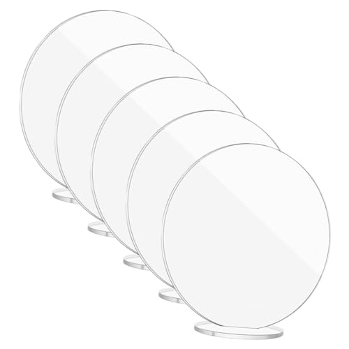 POPETPOP 5Sätze Runde Leere Tischkarten für Hochzeiten Sockel Wiederverwendbare Sitzplatzkarten für Feiern für Tischdekorationen POPETPOP 5Sätze Runde Leere Tischkarten für Hochzeiten Sockel Wiederverwendbare Sitzplatzkarten für Feiern für Tischdekorationen von POPETPOP