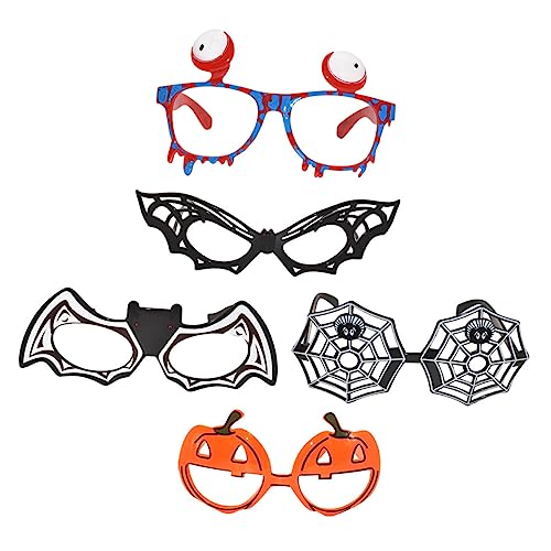 POPETPOP 5Stücke Halloween Brille mit Kürbis Fledermaus und Lustige Cosplay Requisiten für Halloween Partys für Fotos und Festliche Anlässe POPETPOP 5Stücke Halloween Brille mit Kürbis Fledermaus und Lustige Cosplay Requisiten für Halloween Partys für Fotos und Festliche Anlässe von POPETPOP