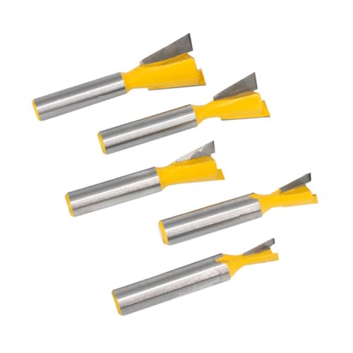 POPETPOP 5Stücke Teiliges Fräser Hartmetall Für Präzises Holztrimming Schaft Für Halbblind Schwalbenschwanzverbindungen Und Vielseitige POPETPOP 5Stücke Teiliges Fräser Hartmetall Für Präzises Holztrimming Schaft Für Halbblind Schwalbenschwanzverbindungen Und Vielseitige von POPETPOP