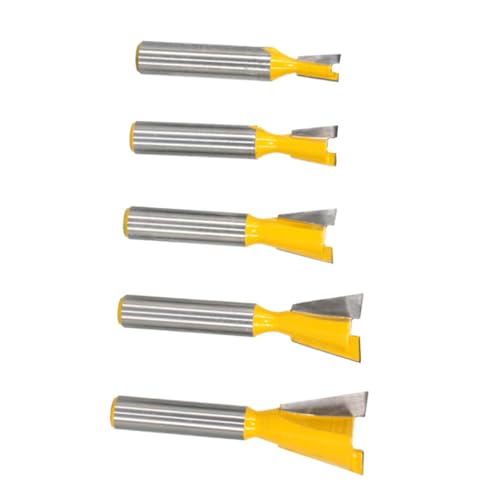 POPETPOP 5Stücke Teiliges Schwalbenschwanzfräser Für Hartmetall Schneidwerkzeuge Schaft Präzise Holzbearbeitung Carbide Legierung Fräser Für Oberfräse POPETPOP 5Stücke Teiliges Schwalbenschwanzfräser Für Hartmetall Schneidwerkzeuge Schaft Präzise Holzbearbeitung Carbide Legierung Fräser Für Oberfräse von POPETPOP