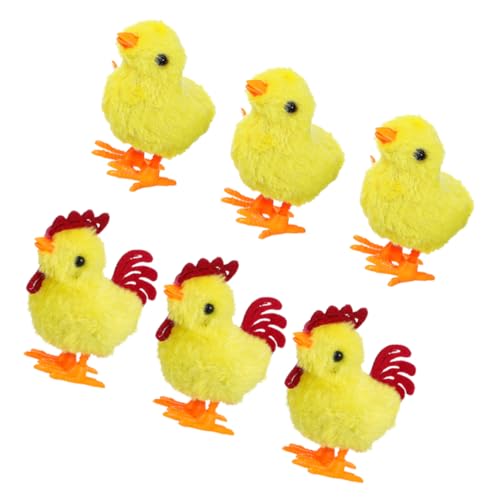 POPETPOP 6 Stück Auf dem Uhrwerk Küken Simulationshuhn Ostern Tierspielzeug Partygeschenke Aufziehbare Tierspielzeuge Intelligenzspielzeug Halloween liefert Kleintierspielzeug Plastik Gelb POPETPOP 6 Stück Auf dem Uhrwerk Küken Simulationshuhn Ostern Tierspielzeug Partygeschenke Aufziehbare Tierspielzeuge Intelligenzspielzeug Halloween liefert Kleintierspielzeug Plastik Gelb von POPETPOP
