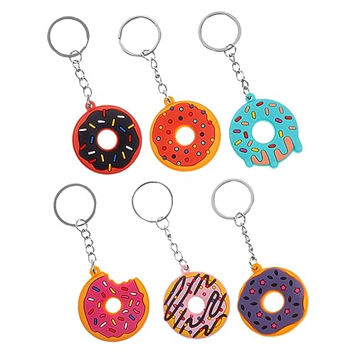POPETPOP 6 Stück Donut Schlüsselanhänger PVC Anhänger Tasche Dekoration Charm Party Zubehör POPETPOP 6 Stück Donut Schlüsselanhänger PVC Anhänger Tasche Dekoration Charm Party Zubehör von POPETPOP