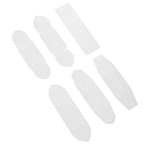 POPETPOP 6 Stück Gürtelschnalle Gürtellochschablone Locher Gürtellochmacher Lochmatrize Für Gürtelclip Gürtel Vorlage Lochschablone Für Gürtelclip Pvc von POPETPOP