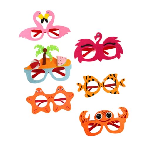 POPETPOP 6 Stück Hawaii Partybrillen Kunststoff Lustige Sonnenbrillen Bunte Fotorequisiten für Sommer Luau Festival Accessoires POPETPOP 6 Stück Hawaii Partybrillen Kunststoff Lustige Sonnenbrillen Bunte Fotorequisiten für Sommer Luau Festival Accessoires von POPETPOP