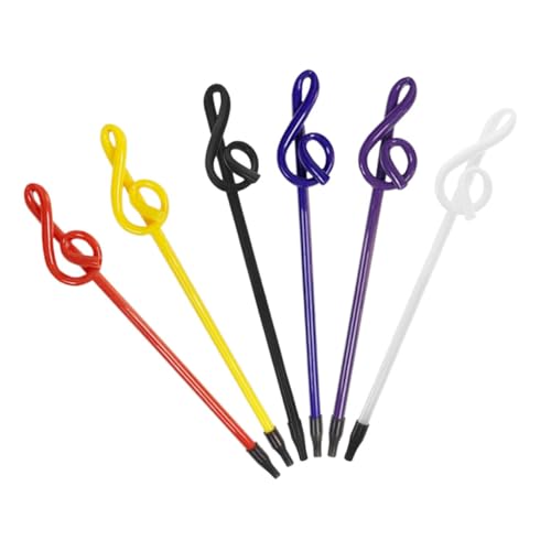 POPETPOP 6 Stück Kugelschreiber mit Musiknoten Stift zum Thema Musik Musik-Anhänger-Bleistift Neuheitsstift Party Gefälligkeiten Kugelschreiber zum Thema Musik Plastik POPETPOP 6 Stück Kugelschreiber mit Musiknoten Stift zum Thema Musik Musik-Anhänger-Bleistift Neuheitsstift Party Gefälligkeiten Kugelschreiber zum Thema Musik Plastik von POPETPOP