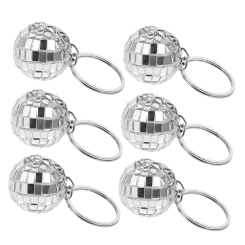 POPETPOP 6stücke Spiegelball Schlüsselanhänger Reflektierende Disco Kugeln Für Partys Hochzeiten Und Feiern Disco Party Dekorationen Und Mitgebsel von POPETPOP