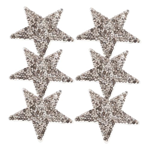 POPETPOP 6 Stück Stern-strass-aufbügler-aufkleber: Glänzende Klebeflicken Zur Verzierung Von Kleidung – Einzigartiges Design Zur Modischen Aufwertung POPETPOP 6 Stück Stern-strass-aufbügler-aufkleber: Glänzende Klebeflicken Zur Verzierung Von Kleidung – Einzigartiges Design Zur Modischen Aufwertung von POPETPOP