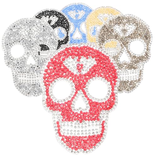 POPETPOP 6 Stück Teiliges Schädel Patches zum Aufbügeln und Nähen Bunte Bügelbilder Kleidung Aufnäher für Jacken Rucksäcke Hosen DIY Kleidung Dekoration Reparaturflicken POPETPOP 6 Stück Teiliges Schädel Patches zum Aufbügeln und Nähen Bunte Bügelbilder Kleidung Aufnäher für Jacken Rucksäcke Hosen DIY Kleidung Dekoration Reparaturflicken von POPETPOP