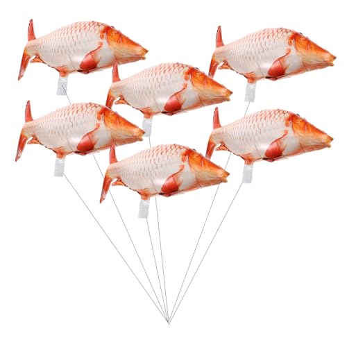 POPETPOP 6 Stücke Aluminiumfolienballons Fisch Mottoparty Dekorationen Angeln Ballons Mottoparty Dekorationen Aufblasbare Karpfen Ornament Für Festival POPETPOP 6 Stücke Aluminiumfolienballons Fisch Mottoparty Dekorationen Angeln Ballons Mottoparty Dekorationen Aufblasbare Karpfen Ornament Für Festival von POPETPOP