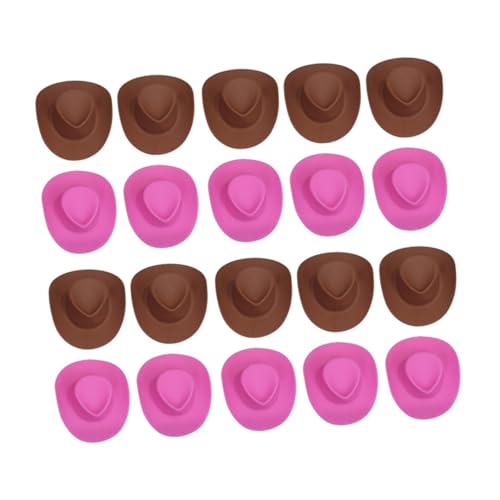 POPETPOP 60 Stück Mini Cowboy -Hutspielzeug winzig Mini-Hut Mädchen Miniatur-Puppenhüte Puppenhüte selber Machen Kleiner Cowboyhut Mini-Hüte Miniaturhüte basteln Hut für Puppen Plastik POPETPOP 60 Stück Mini Cowboy -Hutspielzeug winzig Mini-Hut Mädchen Miniatur-Puppenhüte Puppenhüte selber Machen Kleiner Cowboyhut Mini-Hüte Miniaturhüte basteln Hut für Puppen Plastik von POPETPOP