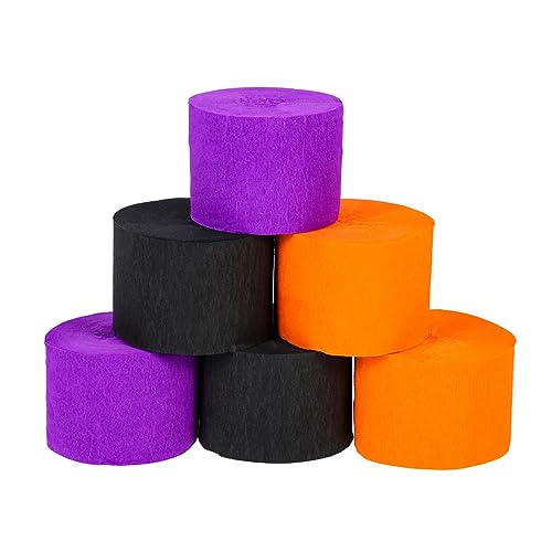 POPETPOP 6Rollen Halloween Krepppapier Streamer Tiefviolett Dekoration für Halloween Partys DIY Kunstprojekte POPETPOP 6Rollen Halloween Krepppapier Streamer Tiefviolett Dekoration für Halloween Partys DIY Kunstprojekte von POPETPOP