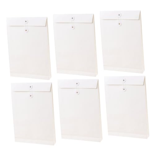 POPETPOP 6Stücke Dokumententaschen Weiß Organizer für Bürobedarf Aktentasche für Reisen Stilvolle und Langlebige Aufbewahrungslösung für Dokumente POPETPOP 6Stücke Dokumententaschen Weiß Organizer für Bürobedarf Aktentasche für Reisen Stilvolle und Langlebige Aufbewahrungslösung für Dokumente von POPETPOP