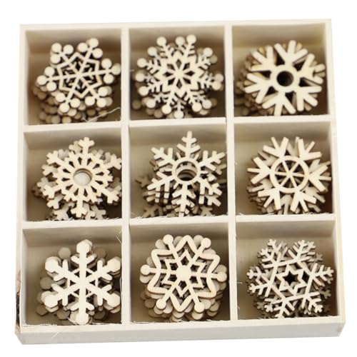POPETPOP 72-teiliges Diy-anhänger-set aus Holz, Einzigartiges Graffiti-bastelzubehör, Schneeflocken-design, Beige, 3,1 X 2,8 X 2,5 Cm POPETPOP 72-teiliges Diy-anhänger-set aus Holz, Einzigartiges Graffiti-bastelzubehör, Schneeflocken-design, Beige, 3,1 X 2,8 X 2,5 Cm von POPETPOP