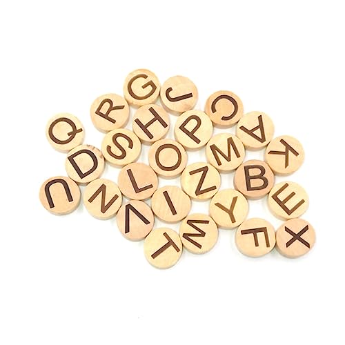 POPETPOP 78 Stück Teiliges Holzbuchstaben Rundscheiben Dicke Umweltfreundliche Holzstücke DIY Basteln und Lernmaterial für Erwachsene POPETPOP 78 Stück Teiliges Holzbuchstaben Rundscheiben Dicke Umweltfreundliche Holzstücke DIY Basteln und Lernmaterial für Erwachsene von POPETPOP