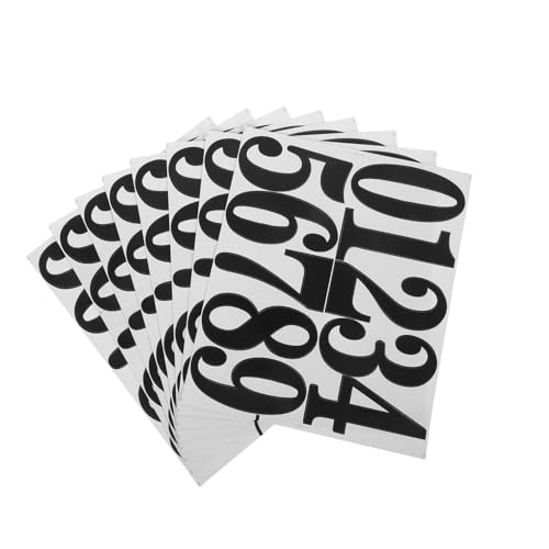 POPETPOP 8 Sets Selbstklebende Adressnummern: Briefkastennummernaufkleber Für Zuhause – Wetterfest Und Einfach Anzubringen – Papieraufkleber Im Modernen Design POPETPOP 8 Sets Selbstklebende Adressnummern: Briefkastennummernaufkleber Für Zuhause – Wetterfest Und Einfach Anzubringen – Papieraufkleber Im Modernen Design von POPETPOP