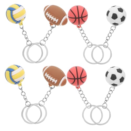 POPETPOP 8 Stück Kugelornamente Mini-Sportbälle Ball Party gefallen Fußballschlüssel Basketball-Schlüsselanhänger für Männer Gastgeschenke zum Thema Sport Baseball -Schlüsselbund Legierung POPETPOP 8 Stück Kugelornamente Mini-Sportbälle Ball Party gefallen Fußballschlüssel Basketball-Schlüsselanhänger für Männer Gastgeschenke zum Thema Sport Baseball -Schlüsselbund Legierung von POPETPOP